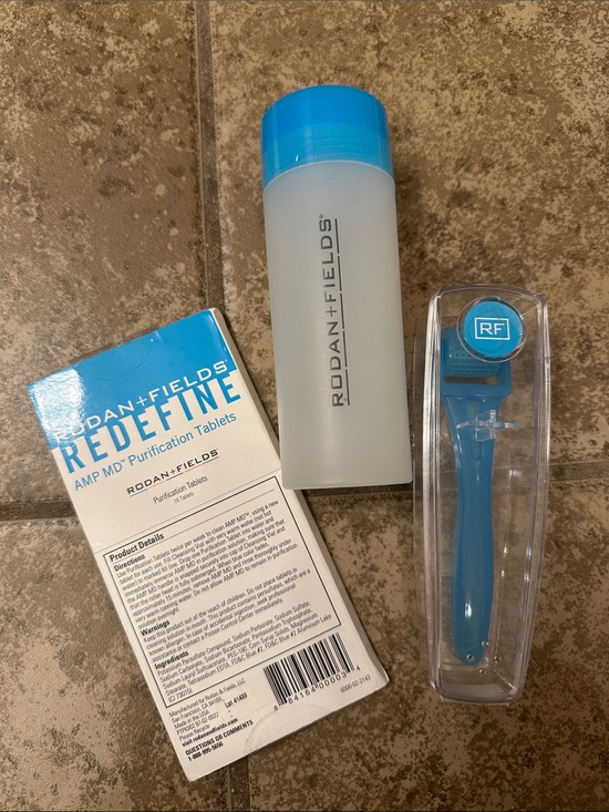 Rodan + Fields Other - Rodan + Field Redefine Amp MD Micro Needle Exfoliating Roller & cleaning bundle